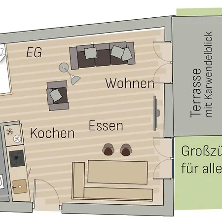 Adlerhaus, Gartenwohnung -410- Apartamento Mittenwald