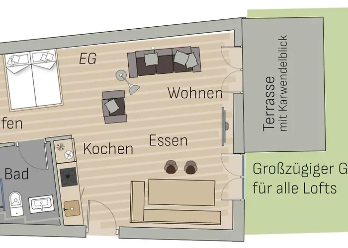 Adlerhaus, Gartenwohnung -410- Appartement Mittenwald